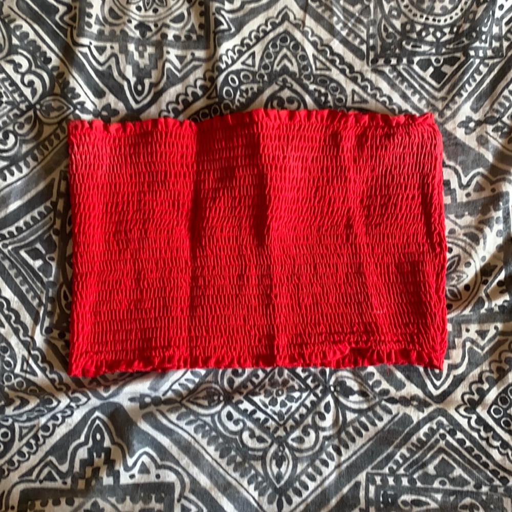 Double Zero, Tube Top, Red